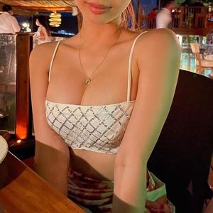 NWT Camila Coelho Sequin Bra Crop Top